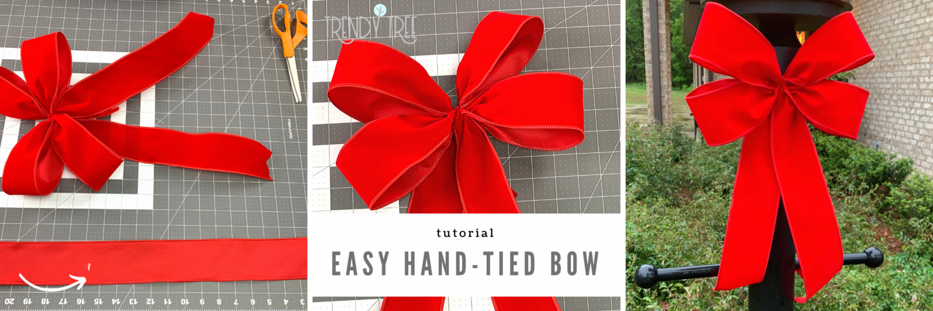 How to Tie a Bow On A Wreath In 3 Easy Steps