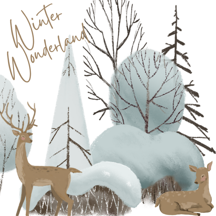 10" Trendy Tree Winter Wonderland Metal Sign TT-005